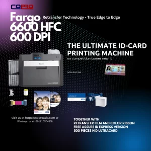 HID HDP6600 HFC 600DPI High Resolution ID Printer by Fargo - Image 4