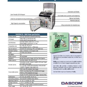 Dascom DC7600 High Definition Retransfer Printer 600DPI ID Card Printer - Image 4